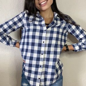 Zara Blue and White Flannel